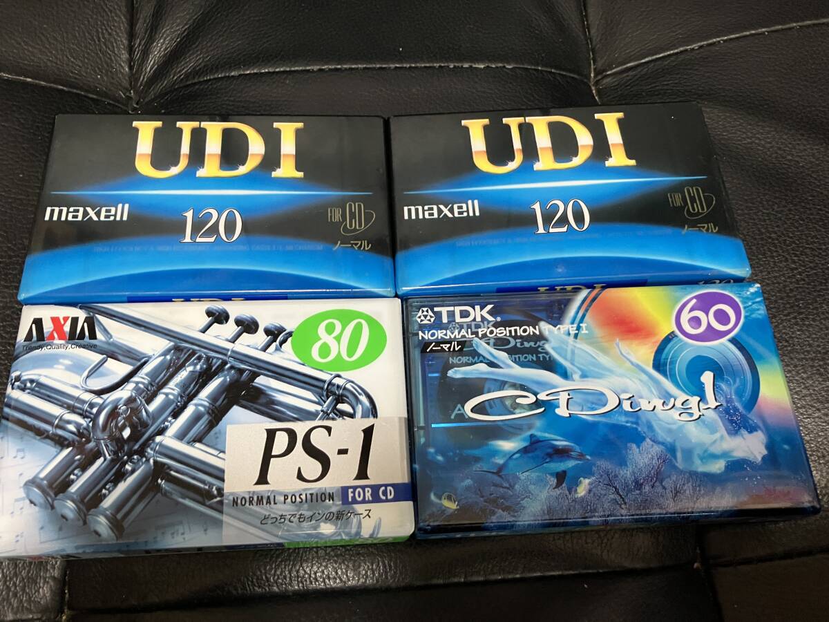 Maxell UD1 120 2本 TDK CDing1 60 AXIS PS-1 80