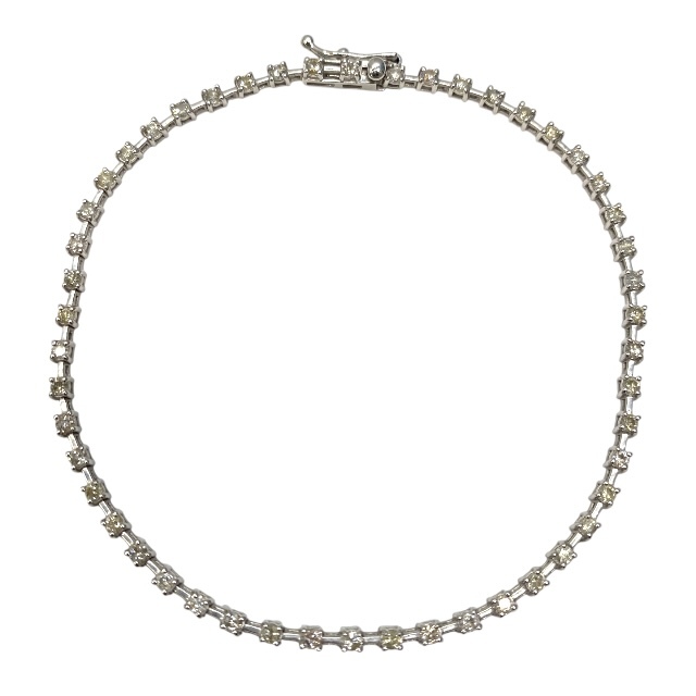 ブレスレット テニスブレスレット K18WG 750 18金 1.00ct ダイヤモンド ホワイトゴールド アクセサリー ジュエリー シルバー