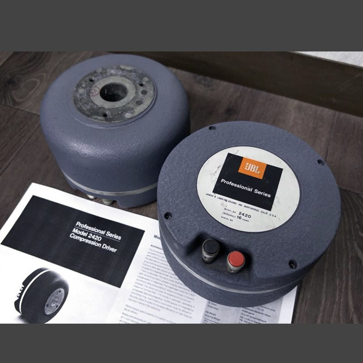 【完動品】JBL 2420 ジェービーエル トライバーユニット ペア