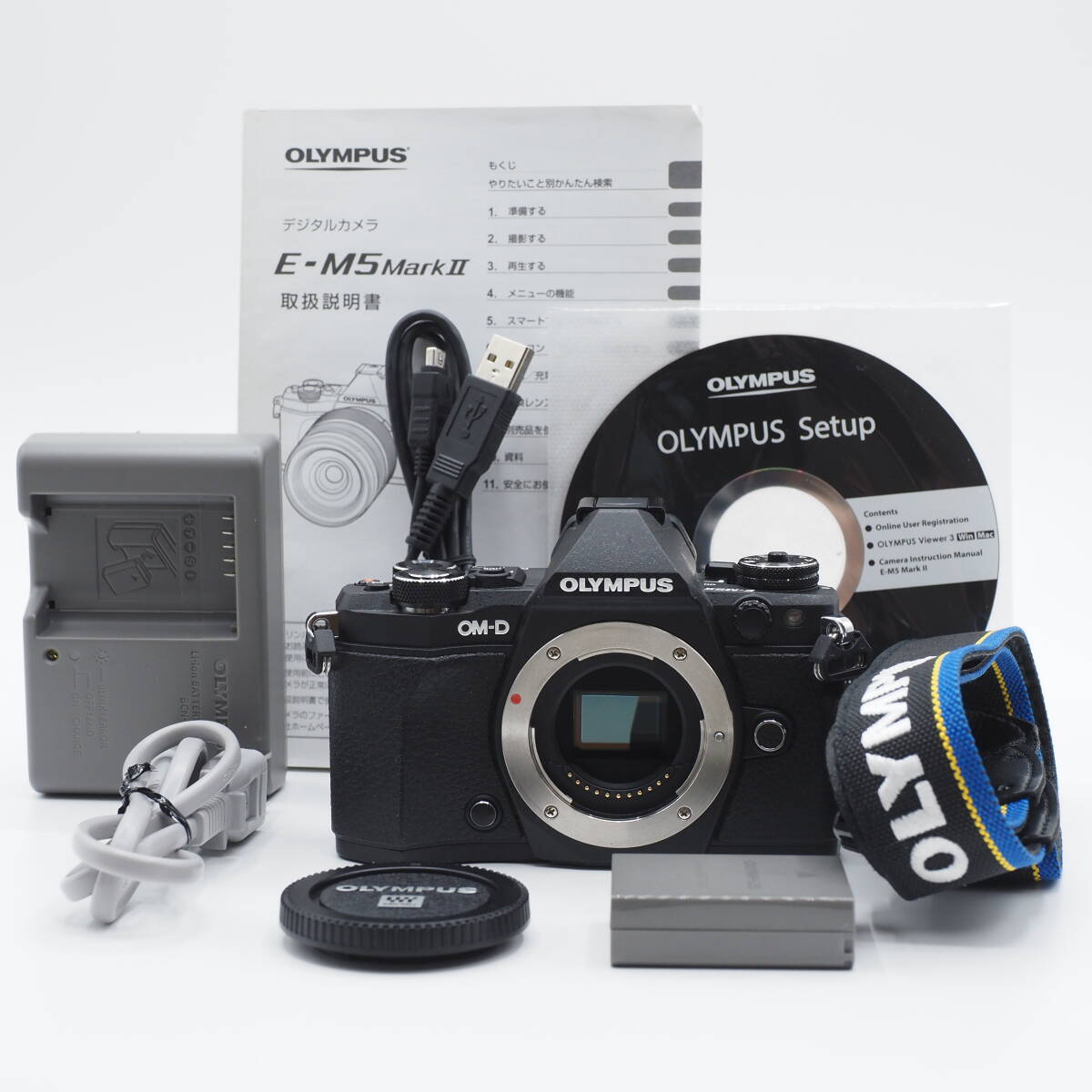 ショット数2,945回 OLYMPUS オリンパス ミラーレス OM-D E-M5 MarkII ボディ 新品級 #2975