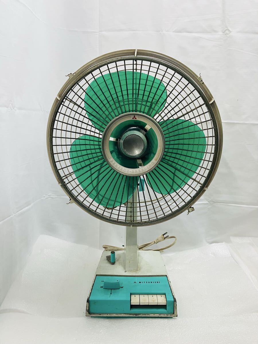 G601 三菱 D30-F2型 昭和レトロ 扇風機 アンティーク レトロ 動作確認済み