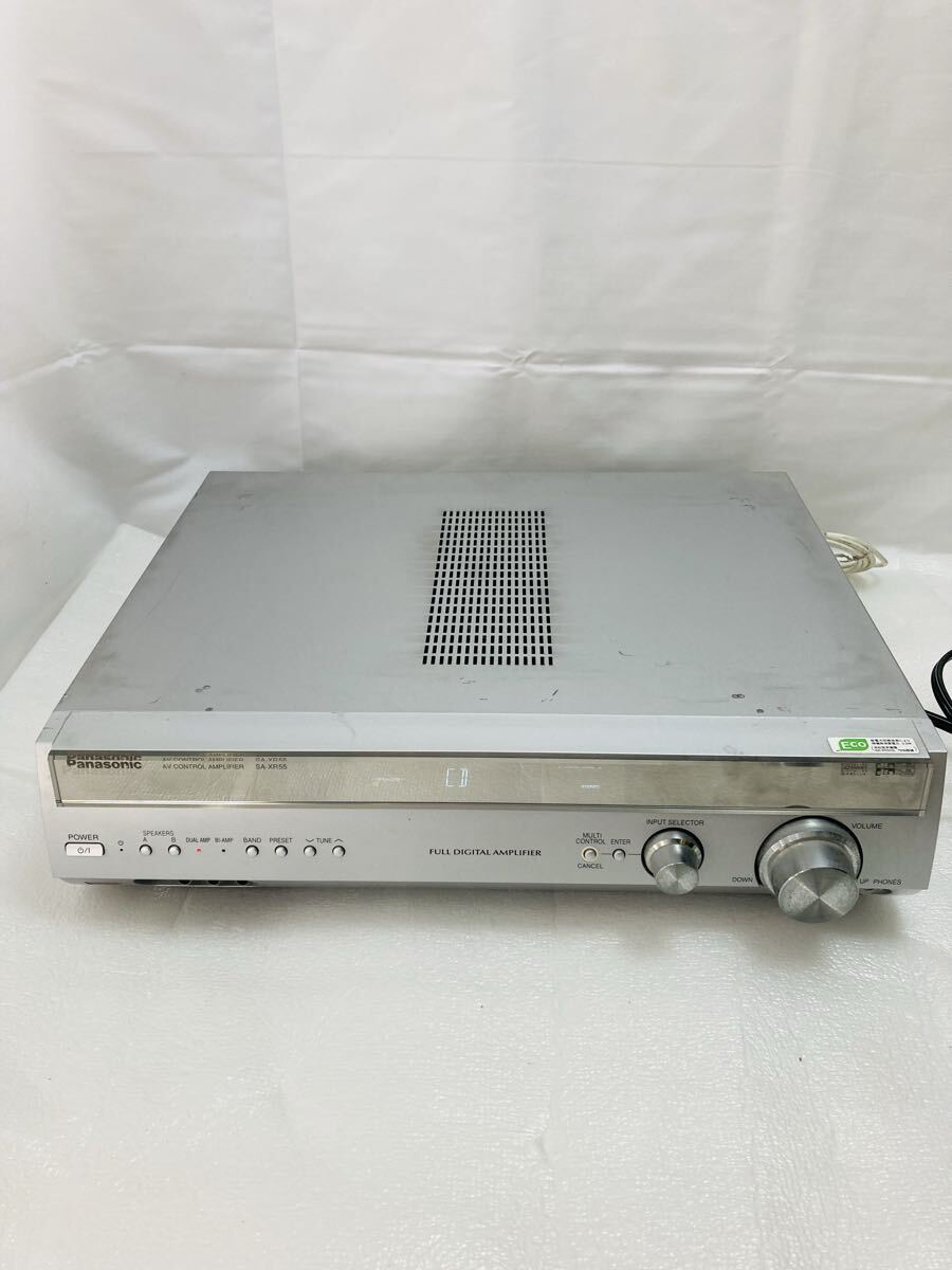 A609 Panasonic SA-XR55 オーディオ機器 デジタルＡＶコントロールアンプ パナソニック 通電確認のみ ジャンク