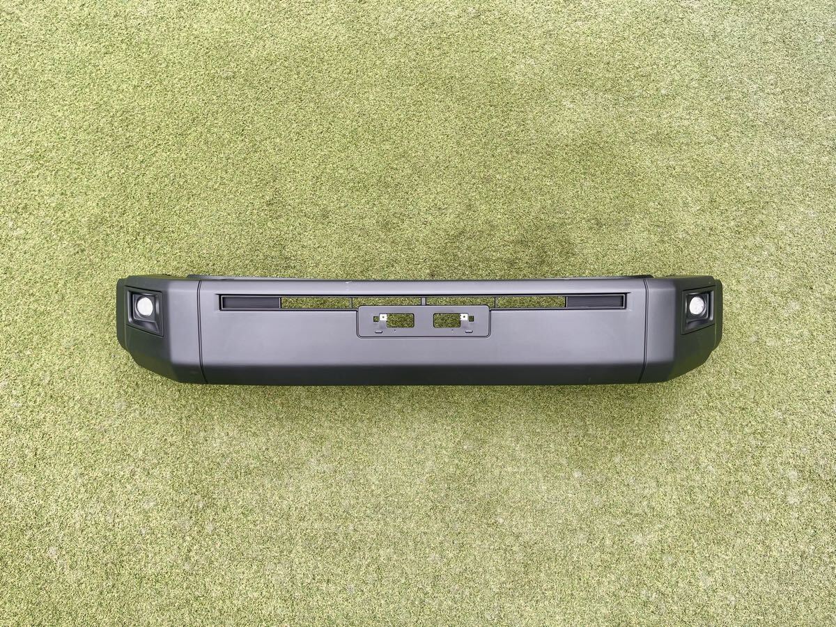 トヨタ純正 GDJ76W 70系 ランドクルーザー ランクル フロントバンパー 52119-60U80/60V20 フォグランプ付き 素地 【Ag1212】