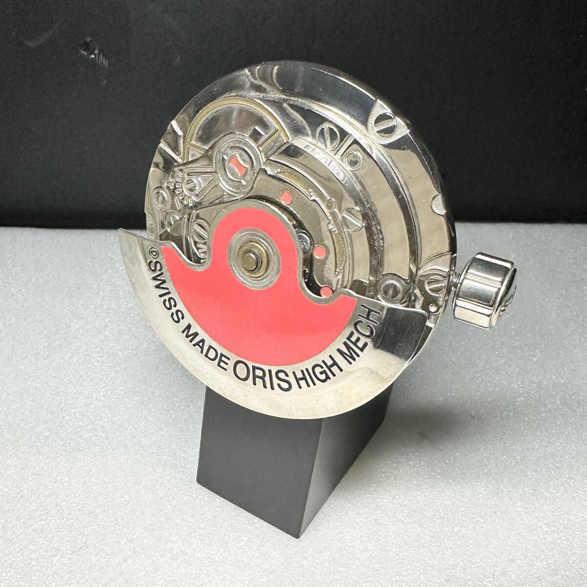 □/ORIS/オリス/非売品/レア/希少/グッズ/シルバー/銀色/ディスプレイ/機械式時計/ローター/ムーブメント/