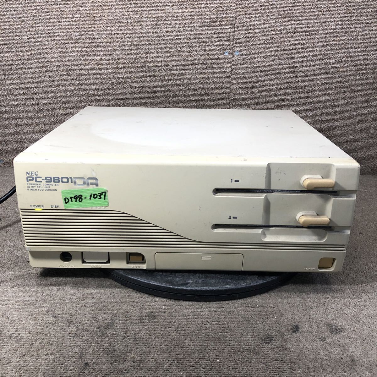 DT98-1037 激安 PC98 デスクトップ NEC PC-9801DA2 HDD欠品 通電.電源オン.オフok ジャンク