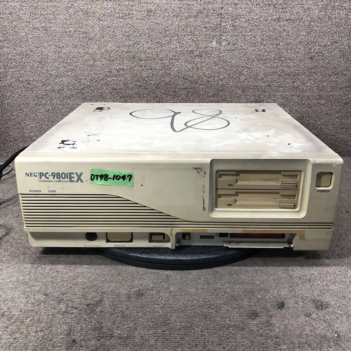DT98-1047 激安 PC98 デスクトップ NEC PC-9801EX4 HDD欠品 通電確認済み ジャンク