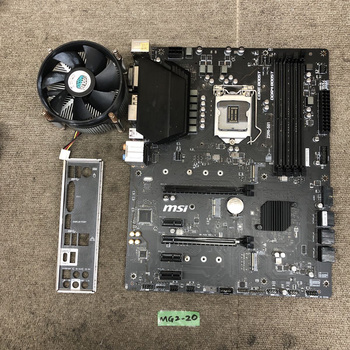 MG2-20 激安 マザーボード msi Z390-S01 LGA1151 通電確認済み ジャンク