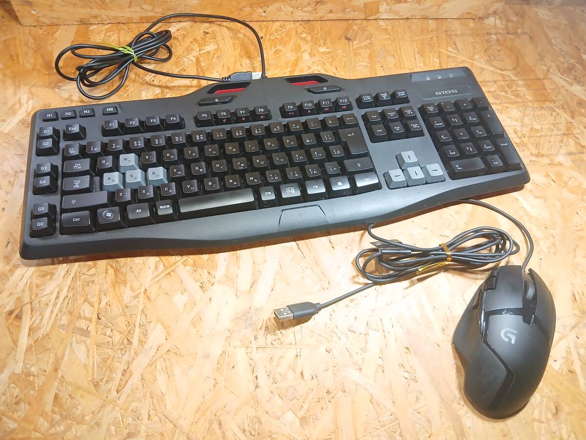 ●Logicool ／ロジクール　有線式ゲーミングキーボード＆マウス　G105＆G402〇●K-1
