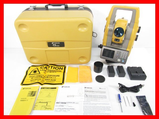 トプコン PS-105AC トータルステーション 自動視準 TOPCON 土木 測量機 測定器 工事 現場 中古