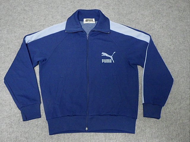 ＰＵＭＡ　プーマ　ジャージ　トラックジャケット　ヴィンテージ　’７０年代位　Ｍ(１６７)・実寸Ｓ位　日本製　黒タグ　ヒットユニオン