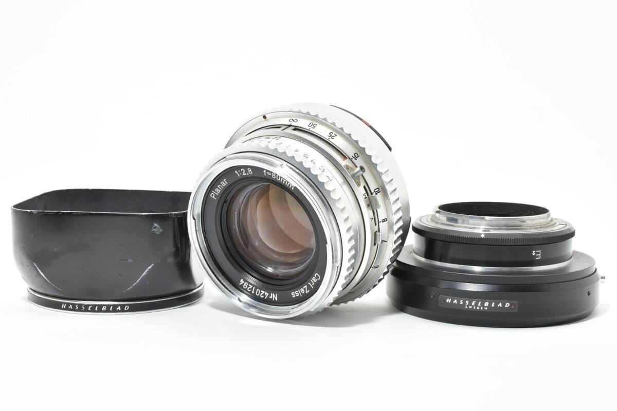 Hasselblad Carl Zeiss Planar C 80mm F2.8 Chrome Nikon F Adapter L0456