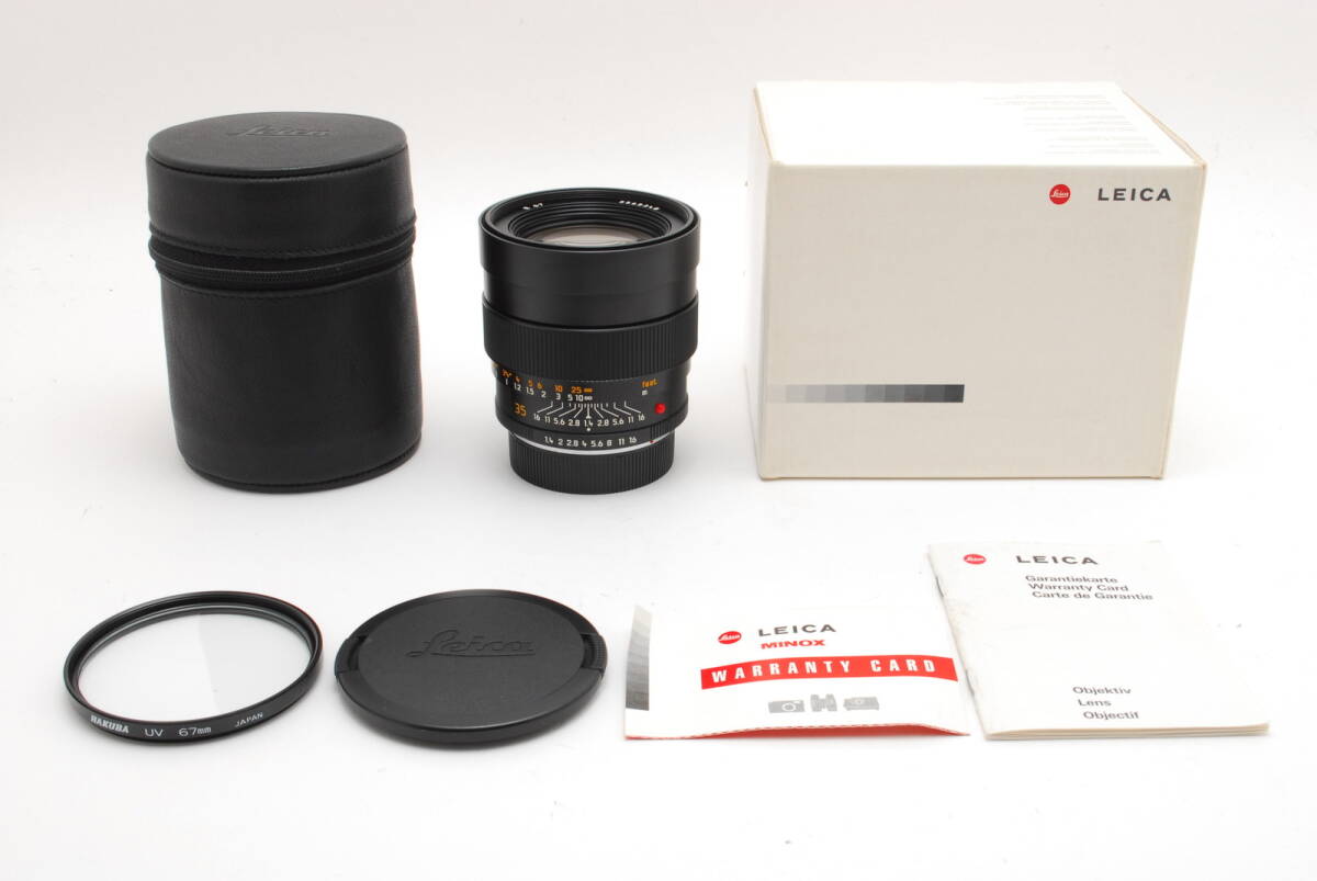 Leica Summilux R 35mm f/1.4 R Mount Lens E67 R-only L0441