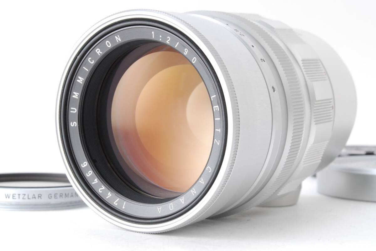 【希少】Leica Summicron-M 90mm f/2 Late Silver Ver.II L0449