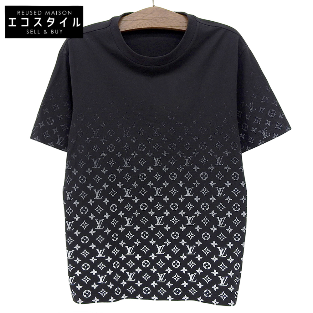 美品 LOUIS VUITTON ルイヴィトン モノグラム グラディエント Tシャツ トップス メンズ ブラック XL RM232Q NPG HKY46W