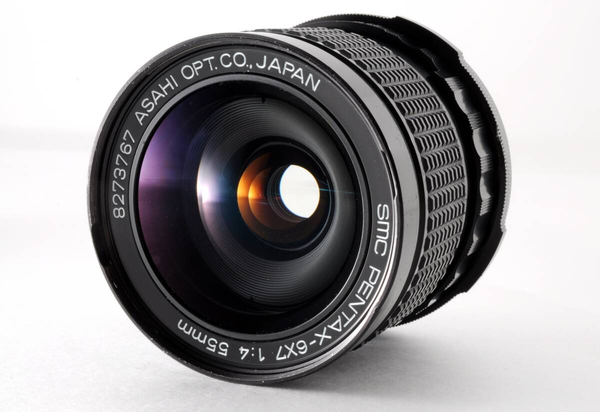 【動作品】ASAHI SMC PENTAX 55mm F4 67 ６×７ II バケペン C-525