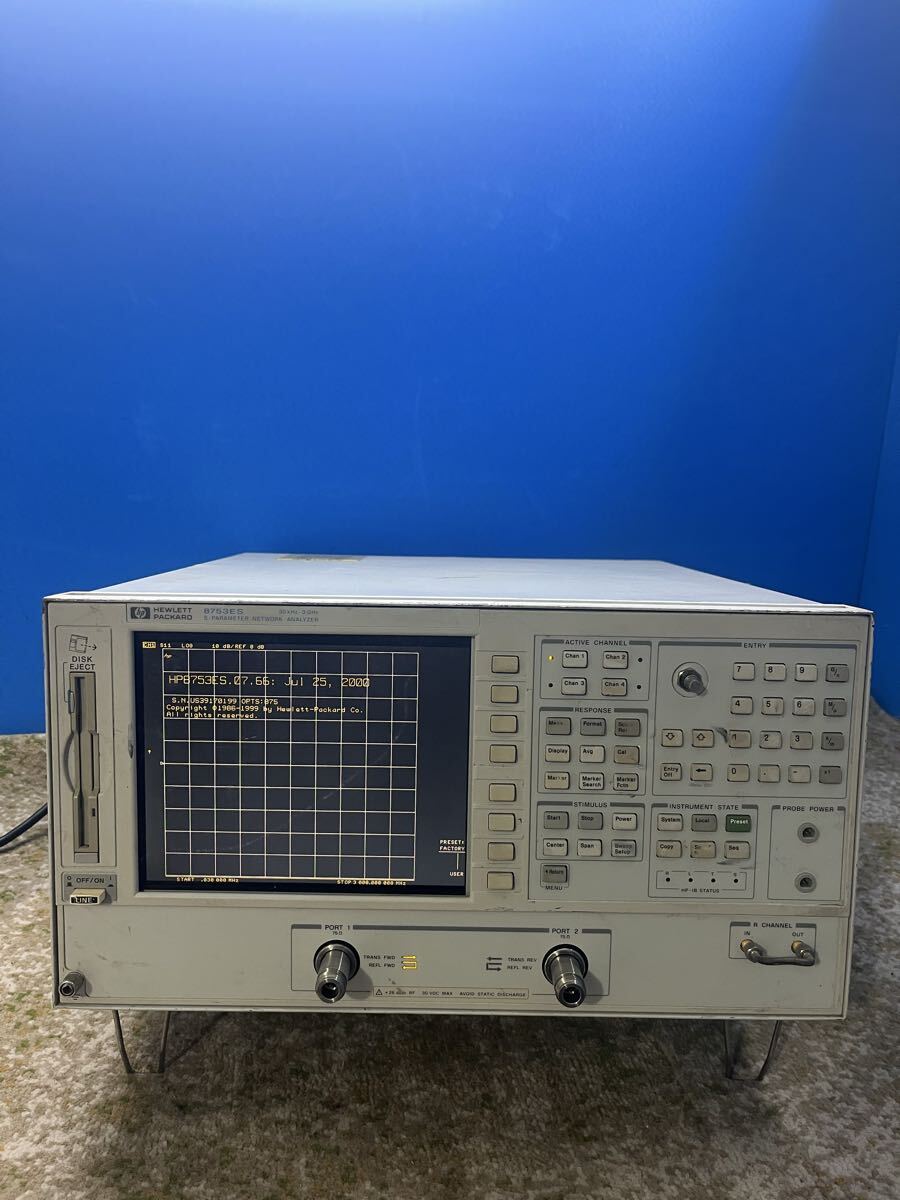 HP 8753ES ネットワークアナライザ S-parameter Network Analyzer 30kHz-3GHz 通電確認済