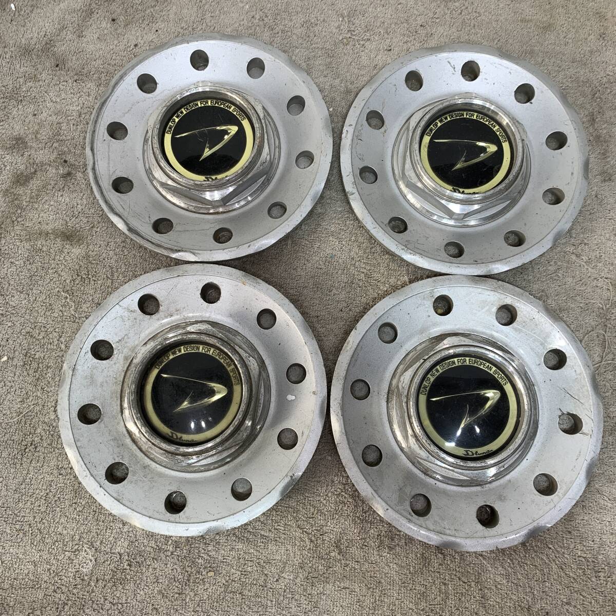 DUNLUP　ダンロップ　ホイールセンターキャップ　4個セット　EUROPEAN SPORTS XZ4347