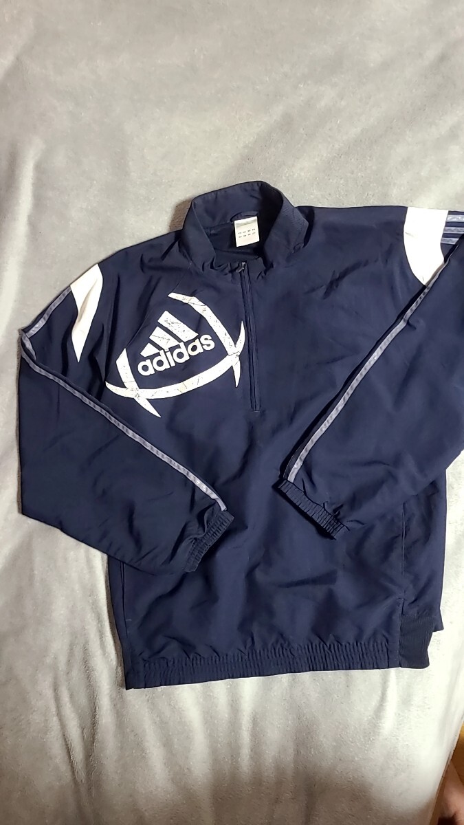 アディダス(adidas)　ハーフジップジャケット サイズ:4XO 