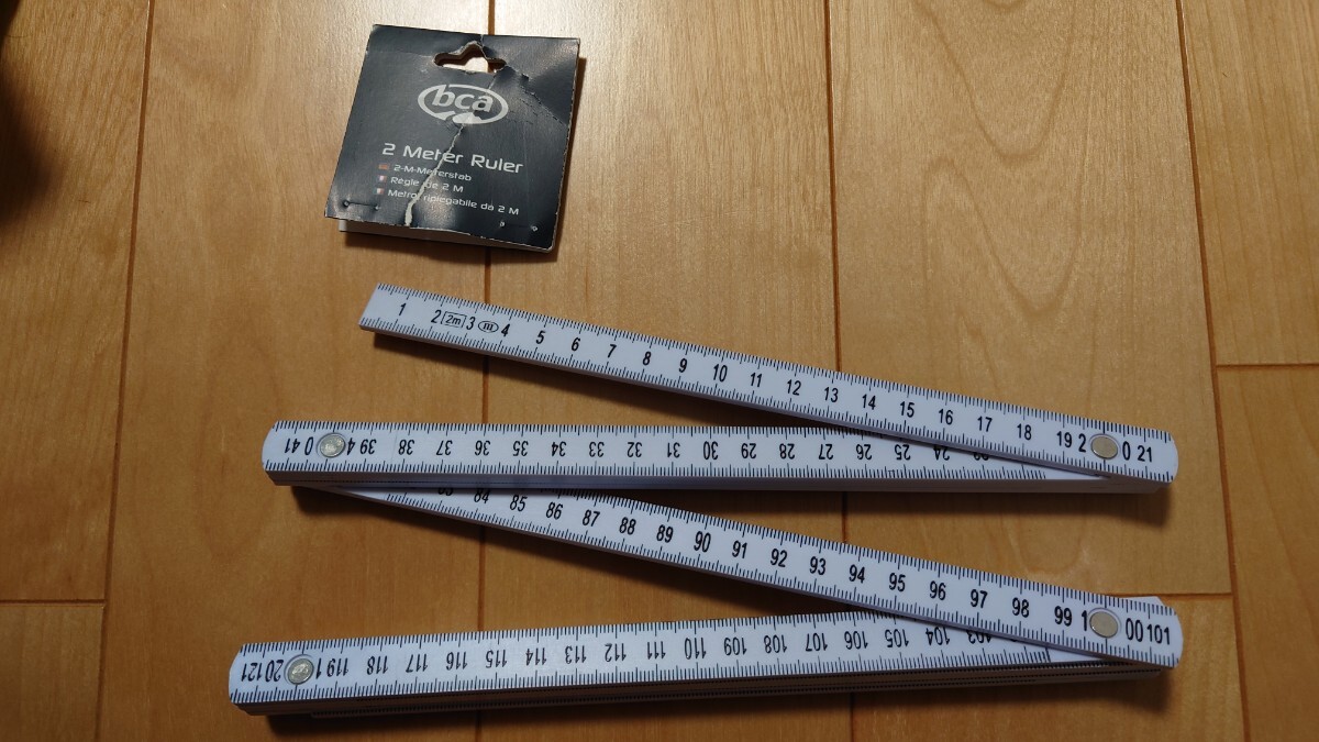 未使用デッドストック BCA 2mRULER 2mルーラー 積雪観測 折尺 バックカントリー