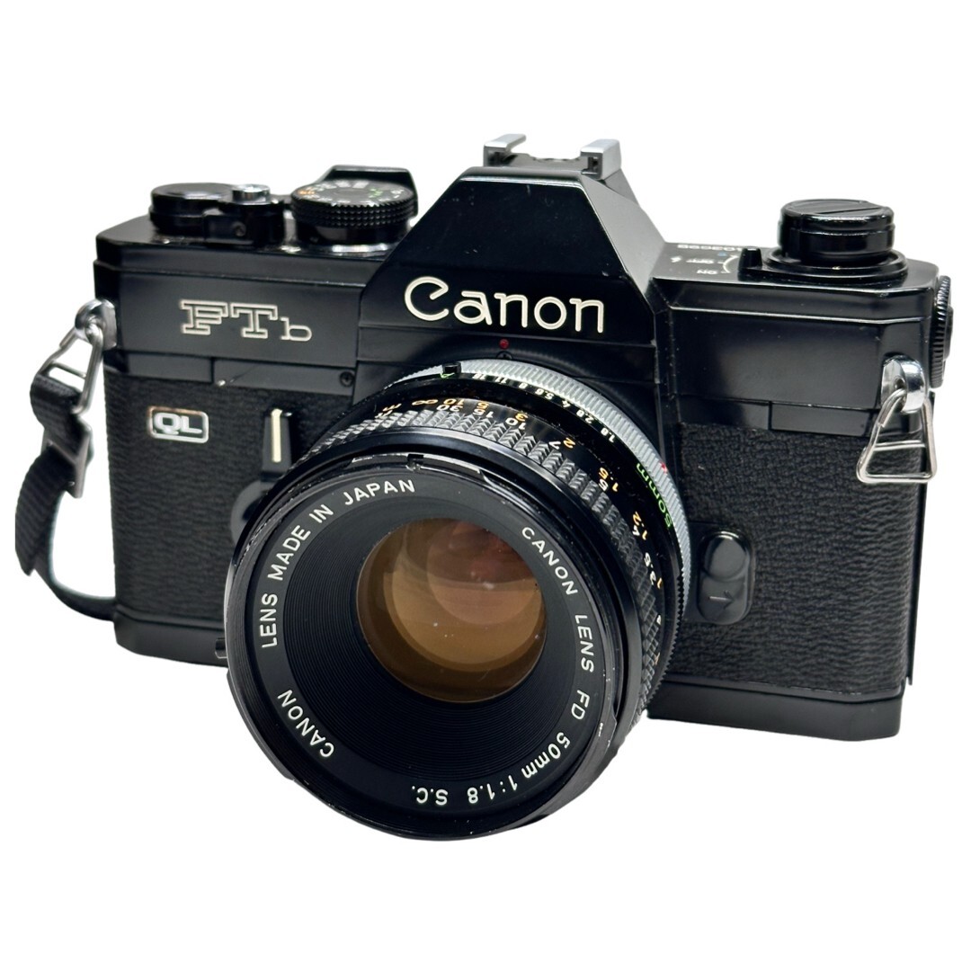 【【整備済み・良品】】 キャノン Canon FTb QL ブラック FD 50mm F1.8 S.C. フィルムカメラ ボディレンズセット Z6692