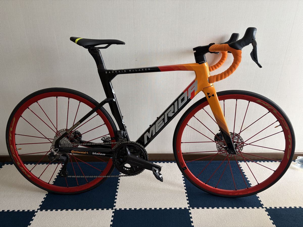 試走のみ！ MERIDA REACTO4000 BAHRAIN VICTORIOUS！マクラーレン仕様！アルテグラ Di2 12速パワーメーター！