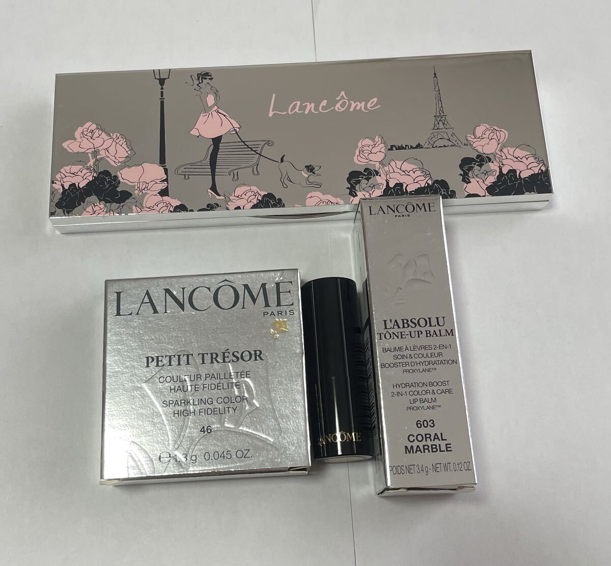 LANCOME ランコム　コスメ4点セット アイシャドウ　口紅　アイシャドウパレット　リップバーム