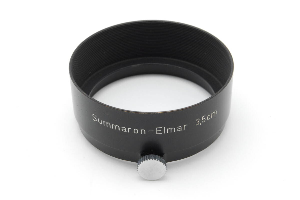 希少品 LEICA ライカ Summaron-Elmar 3.5cm用 レンズフード ブラック 35mm #7381