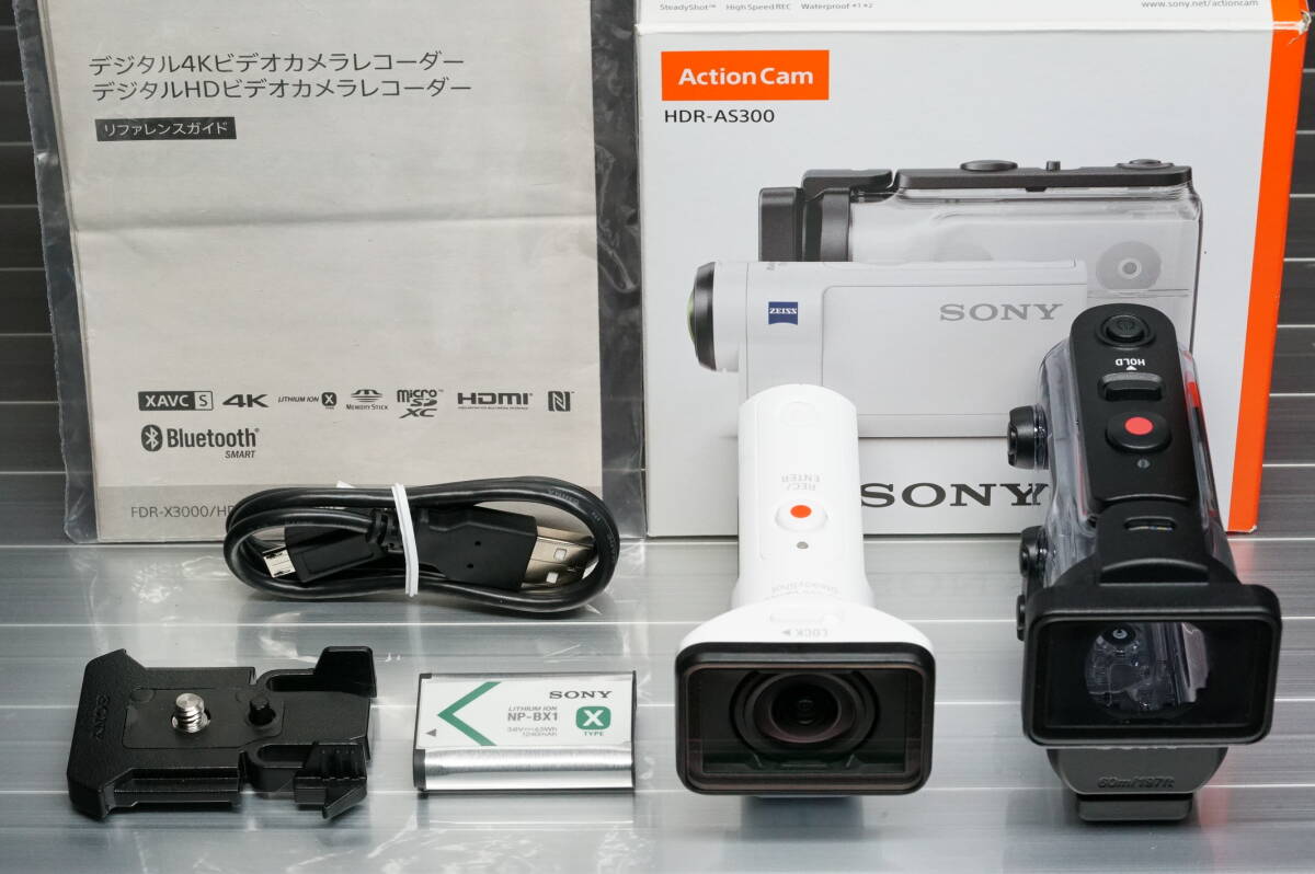 美品 SONY ソニー HDR-AS300 2019年製 アクションカム ＋ MCプロテクター