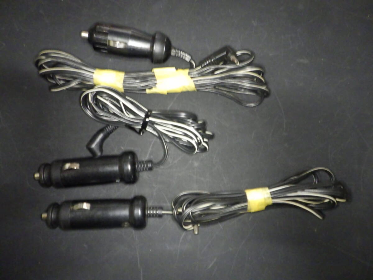 3本まとめて コムテックドライブレコーダー用電源コード中古実用品 通電確認済 COMTEC シガー電源コード3本まとめて
