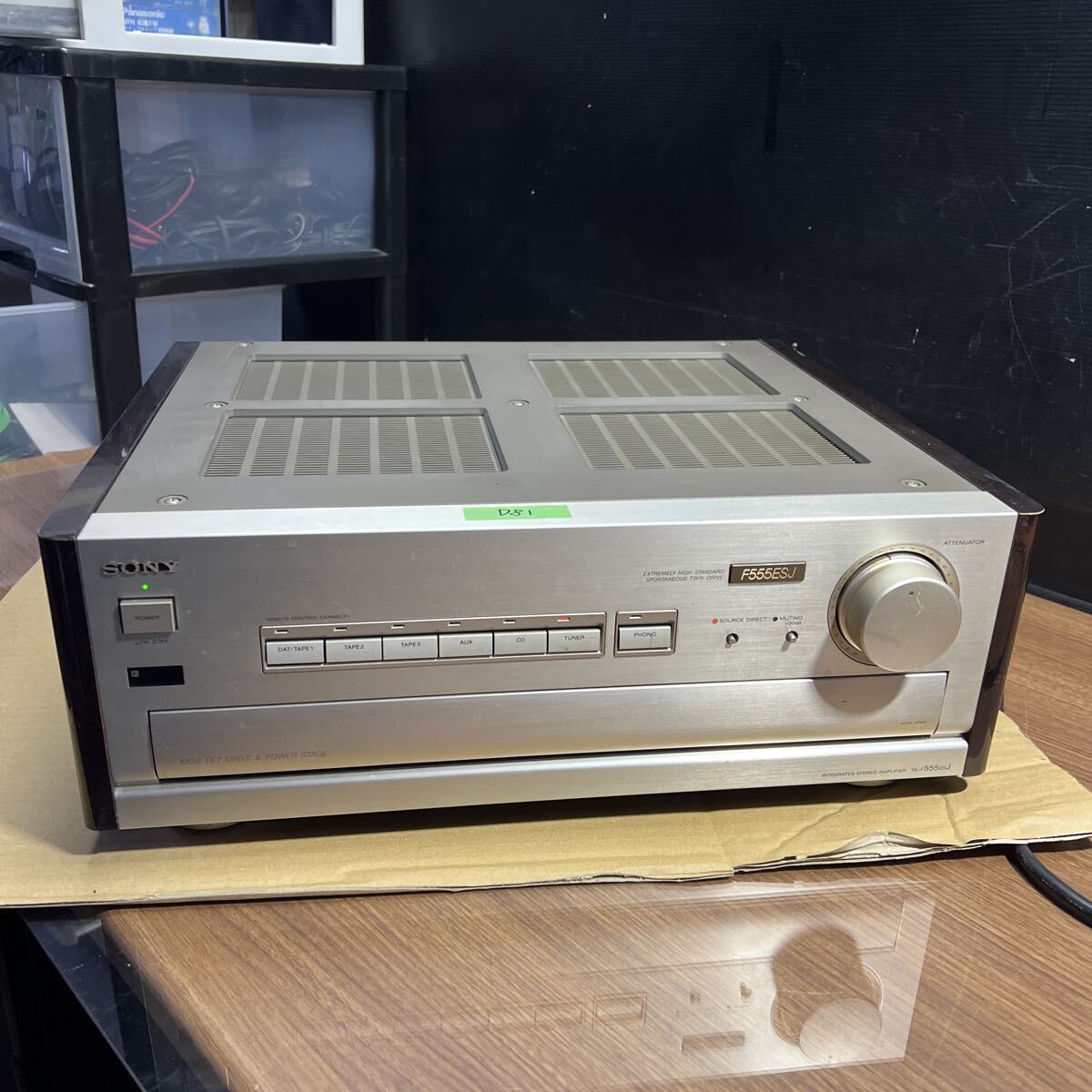 D81 120サイズ発送　中古　SONY　TA-F555ESJ　プリメインアンプ　リモコン付き