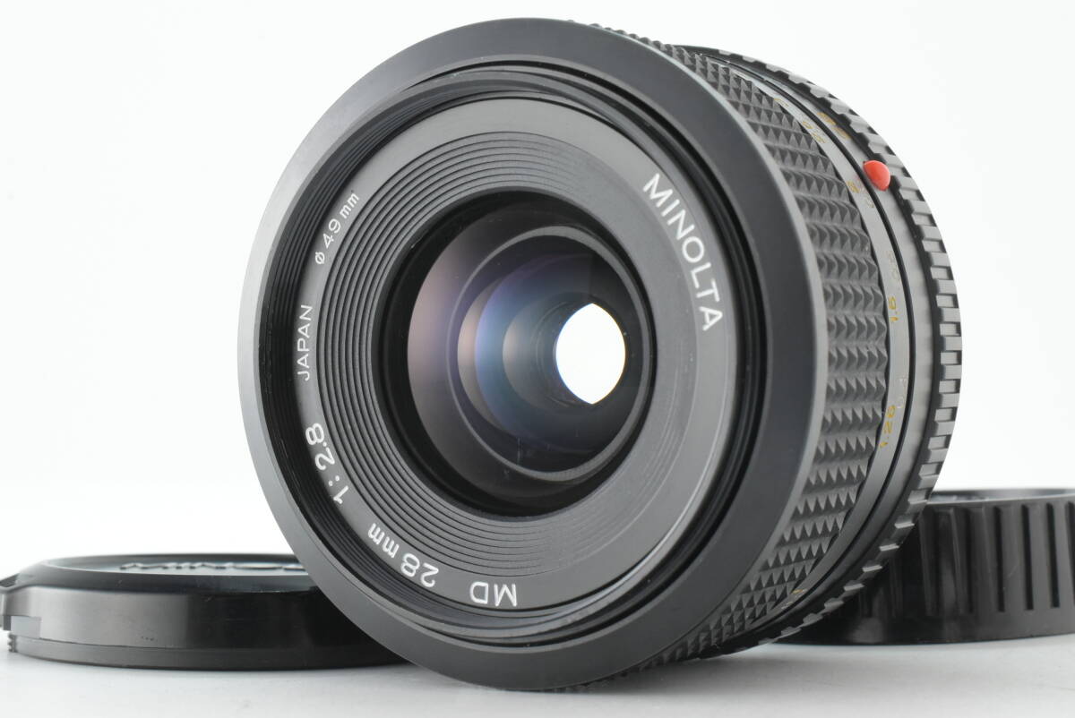 【良品】Minolta ミノルタ New MD 28mm f/2.8 広角レンズ MF EF-1773