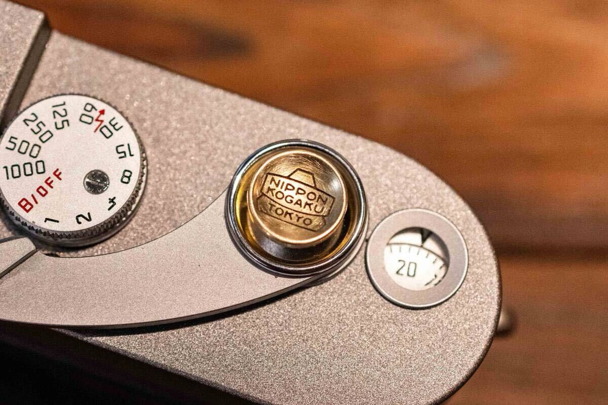 48銅製 日本光学　レリーズボタン　ラバーリング付き Leica Q3 M11 M10 MP M3 Nikon Zf DF FUJI X-T5 X100VI富士フイルム