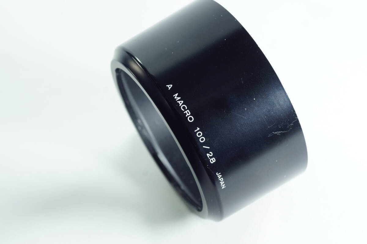 RBGF06『並品』MINOLTA A MACRO 100／2.8 ミノルタ AF100mm F2.8 マクロ用 レンズフード HOOD SHADE