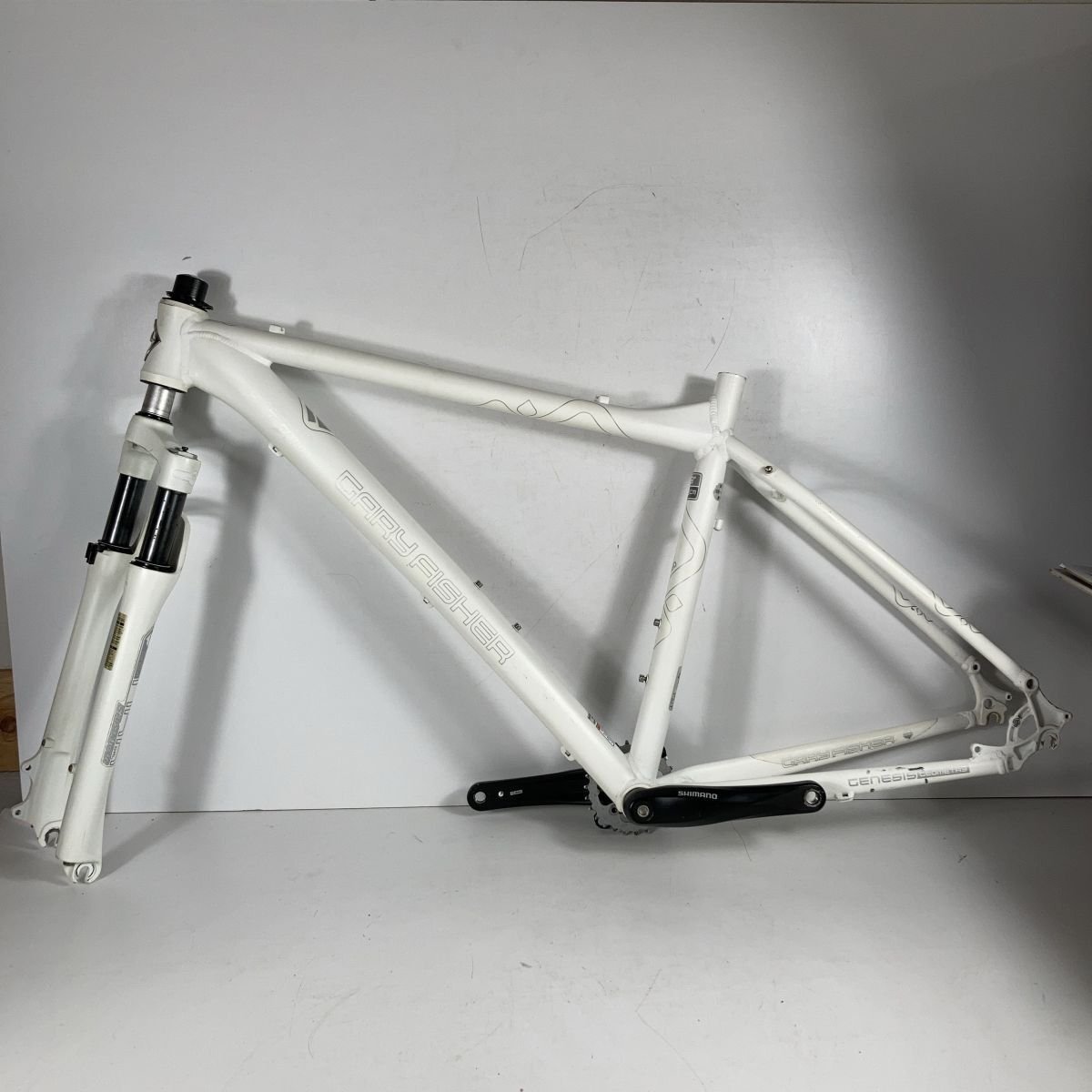 GARY FISHER 19 48cm ゲイリーフィッシャー フレーム マウンテンバイク ? ホワイト サイクリング 自転車