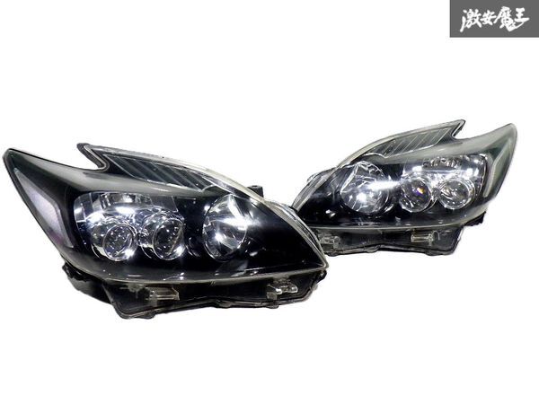 ☆即納☆ ●インナーブラック加工● トヨタ 純正 ZVW30 プリウス 前期 LED ヘッドライト ヘッドランプ 左右 せット KOITO 47-30