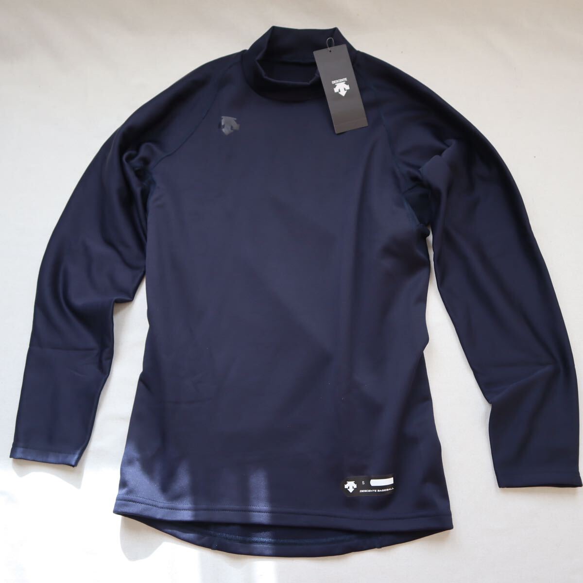デサント(DESCENTE) 野球 アンダーシャツ 長袖 ハイネック長袖アンダーシャツ ネイビー STD-658 メンズS