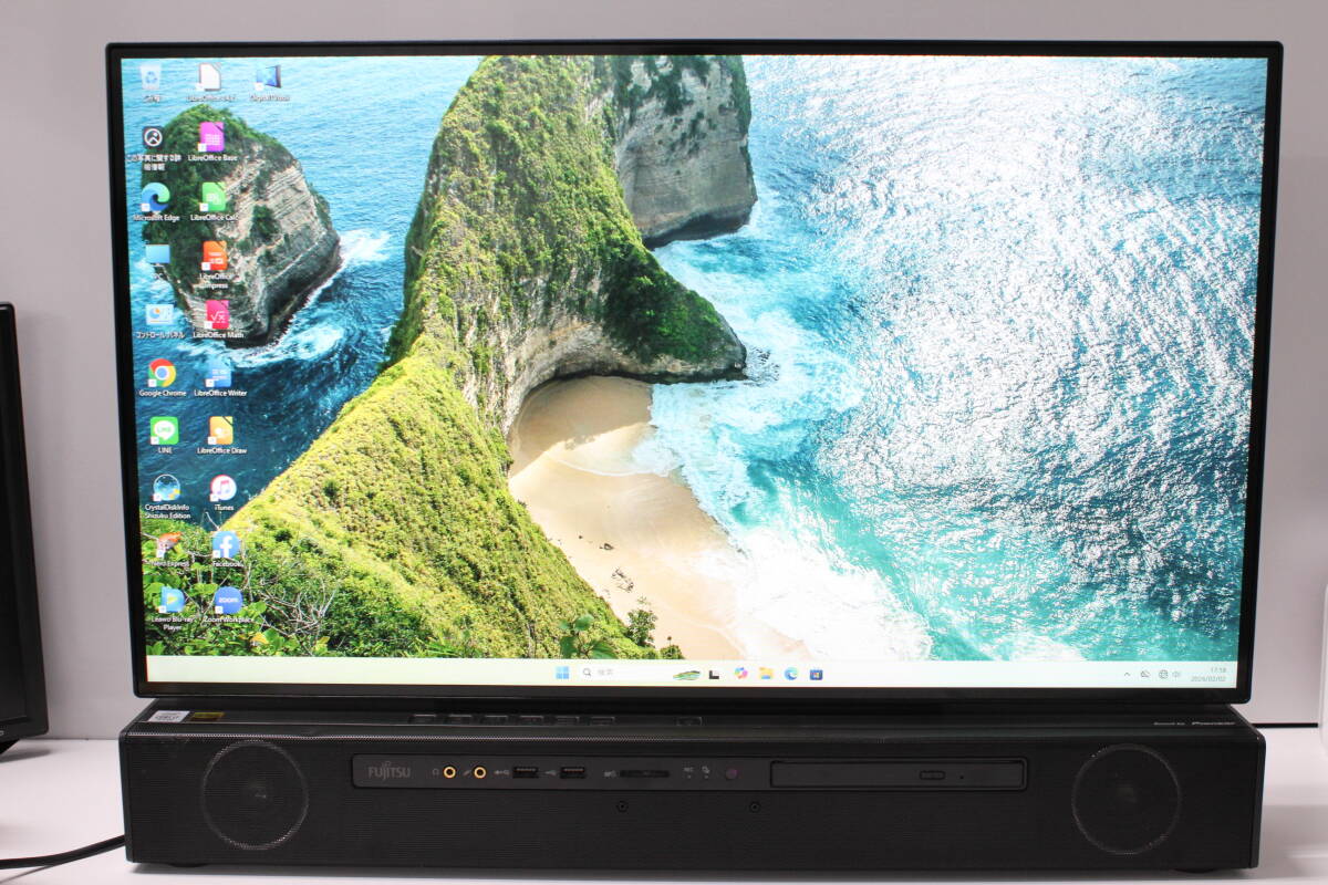 【中古一体型デスクトップPC】富士通〈ESPRIMO FH90/E2〉Intel Core i7/SSD256GB+HDD3TB/メモリ8GB ⑥