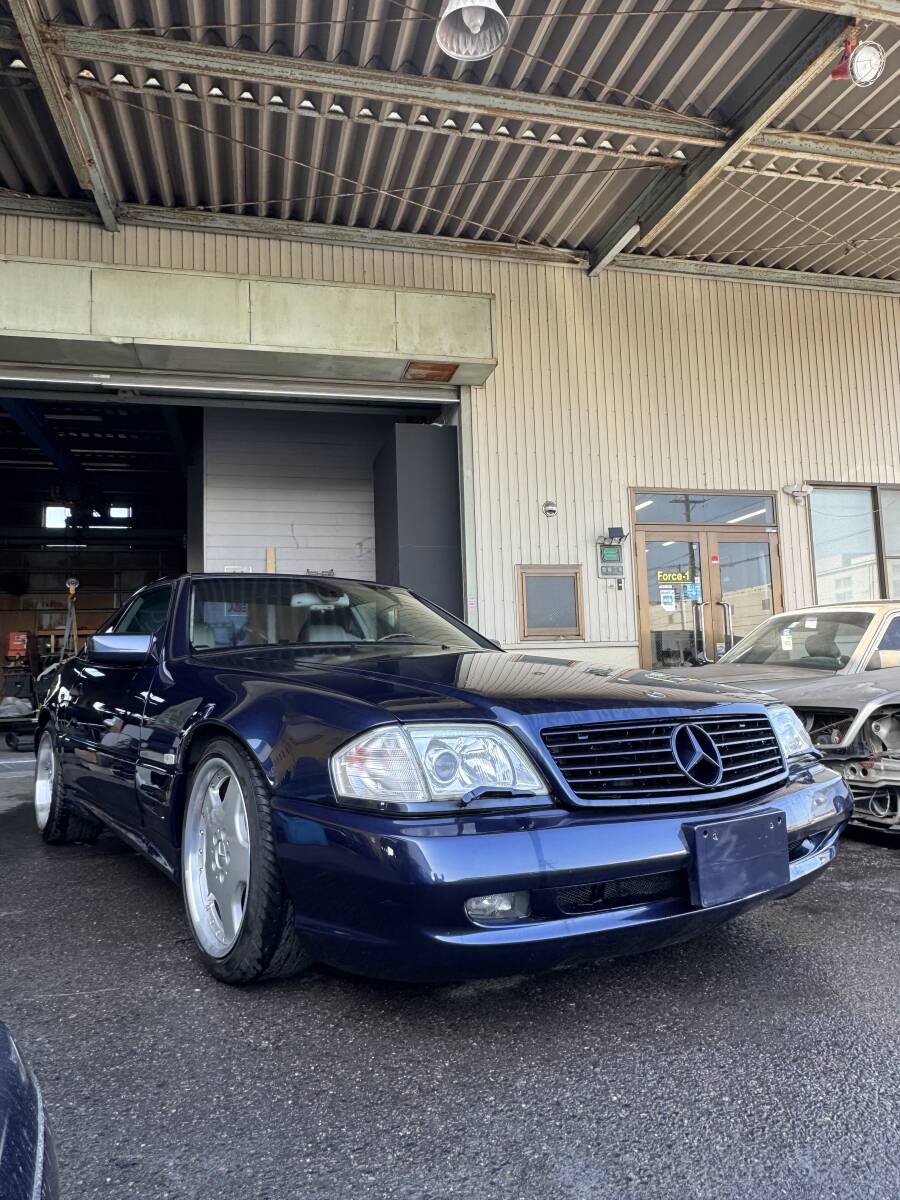 ベンツ SL R129 AMG本物 後期 フロントバンパー スポイラー 検索 エアロ 前期 6.0 SL73 HWA FOG SLクラス バージョンⅢ Ⅰ Ⅱ Ver OZ MAE