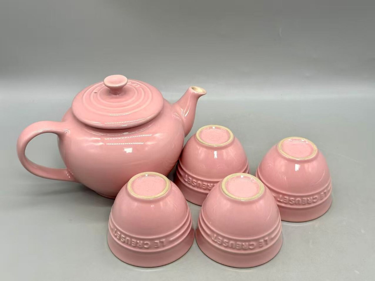 ル・クルーゼ LE CREUSET 5点セット ベーカリーコレクション　ティーセット　ポット　マグカップ　紅茶 茶器 湯呑み 食器 急須 カップ