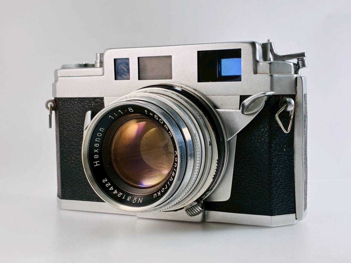 ★訳あり外観良品★ コニカ KONICA IIIA 50mm F1.8 ダブルストローク ★シャッター粘り #S0095