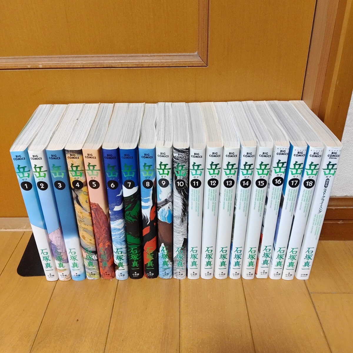 【傑作集付き全19冊セットの状態良好品・送料無料】岳　全巻セット　石塚真一