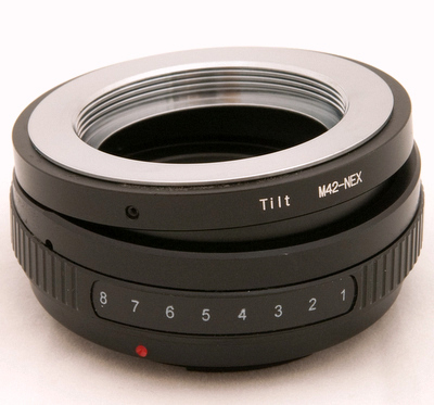 ティルト可 M42マウントレンズ → ソニー SONY NEX マウントアダプター 絞りピン押しタイプ