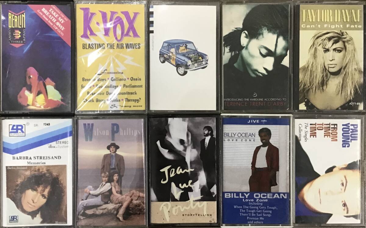 Berlin, Terence Trent D'Arby, Taylor Dayne, Paul Young, Billy Oceanなど カセットテープ10本セット