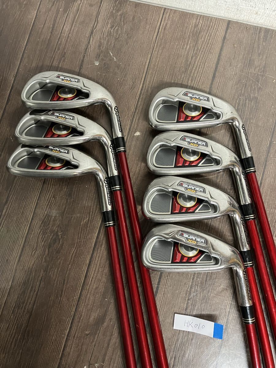 010:TaylorMade BURNER XD SUPERFAST 55 アイアン【4-9 P】フレックスR メンズ右利き 7本セット ゴルフクラブ 