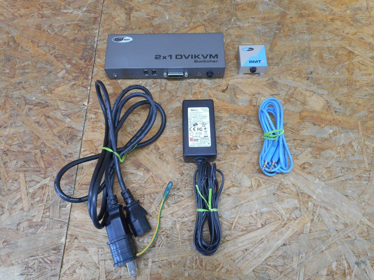 ◎簡易動作確認済み Gefen 2×1 DVIKVM Switcher／リモコンRMT2・入力切替機用有線リモコン 現状品◎Z-3613