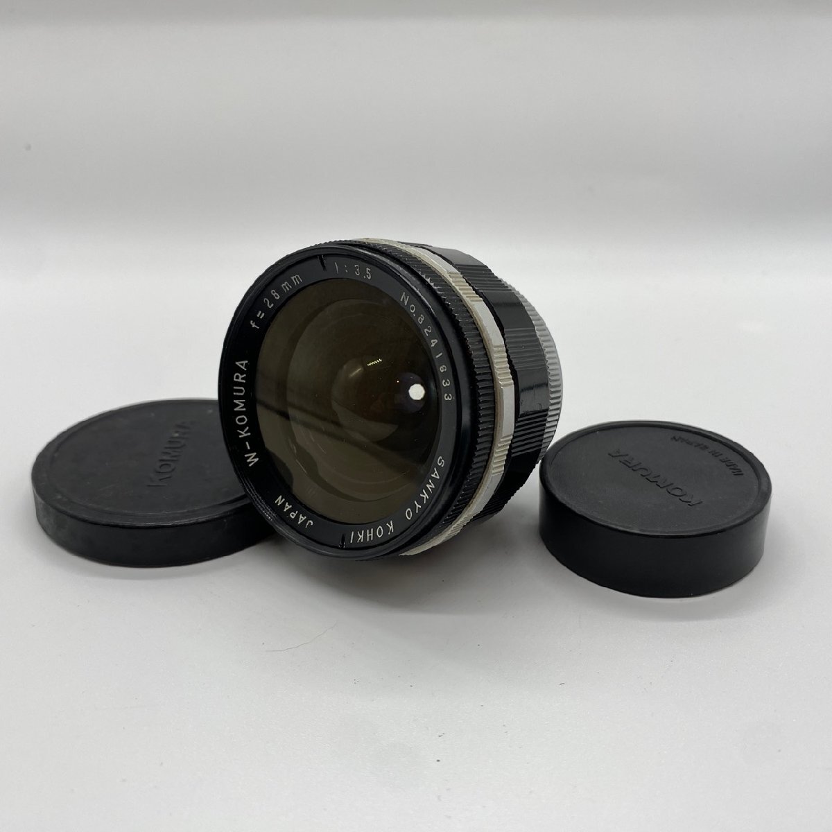 Sankyo Kohki W-KOMURA 28mm F3.5 三協光機 カメラレンズ ブラック -n994