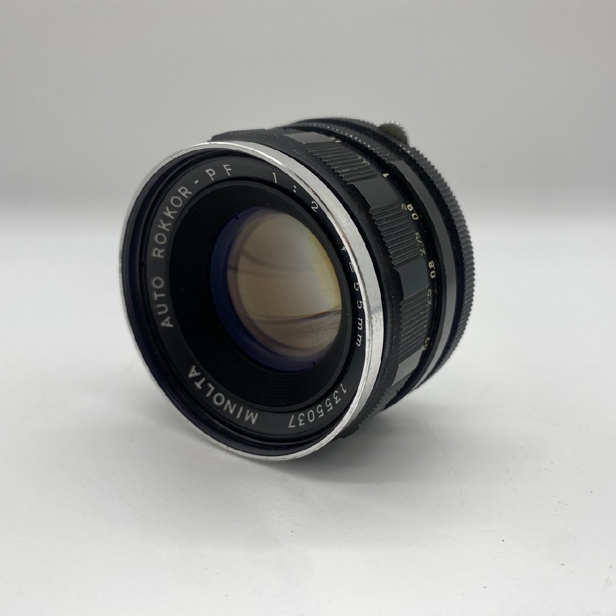 Minolta Auto ROKKOR-PF 55mm F2 ミノルタ カメラレンズ ブラック -n987