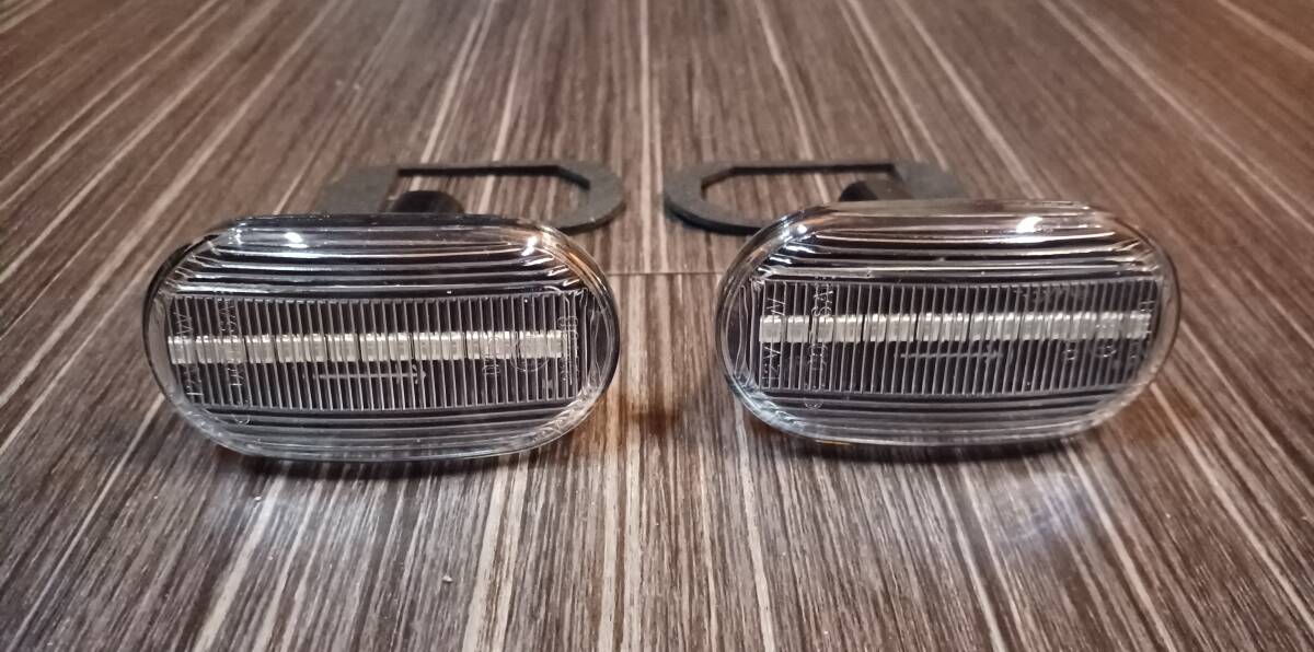 ё　シーケンシャル LED サイド ウインカー クリア 左右セット　☆JB64 JB74 JB23 ジムニー スズキ 軽トラ