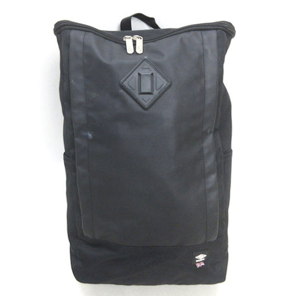 K■アンブロ/UMBLO リュック デイパック バックパック スポーツ黒 BAG 兼用■35【中古】