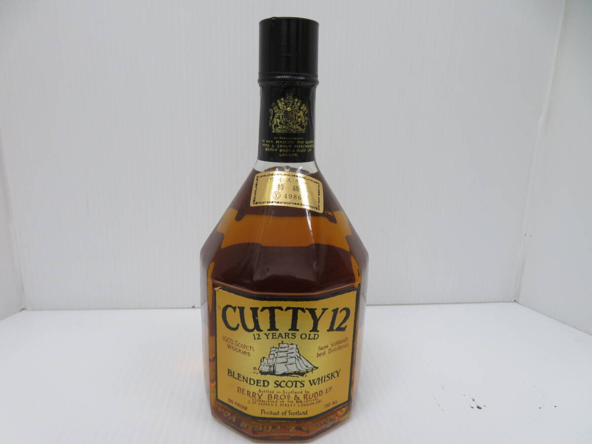 古酒　カティサーク　12年　スコッチ　ウイスキー特級　従価　未開栓　750ｍｌ　43％　Cutty　Berry Bros＆Rudd　　　　　　　　060